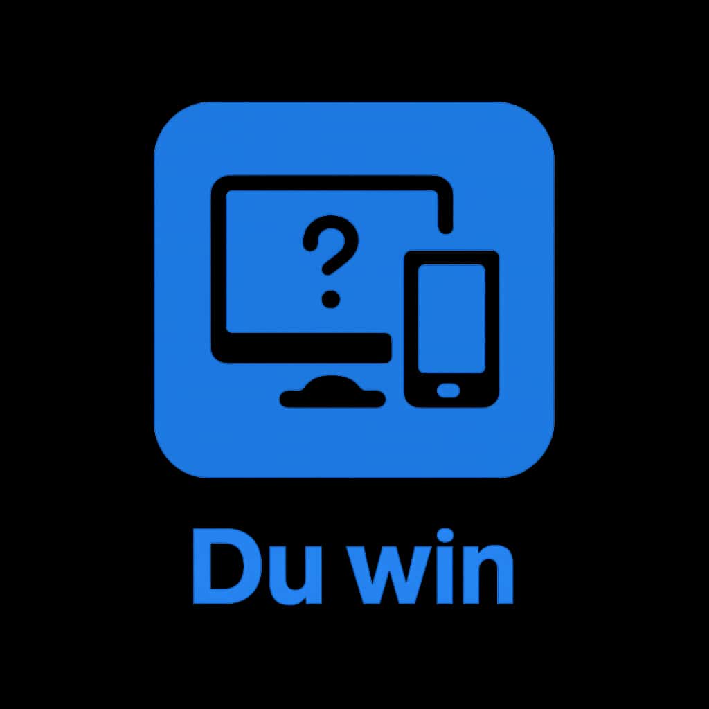 Badge representing Du win App vs Website.