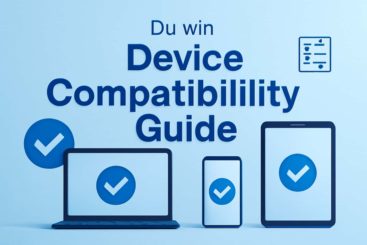 An informative visualization of the Du win Device Compatibility Guide.