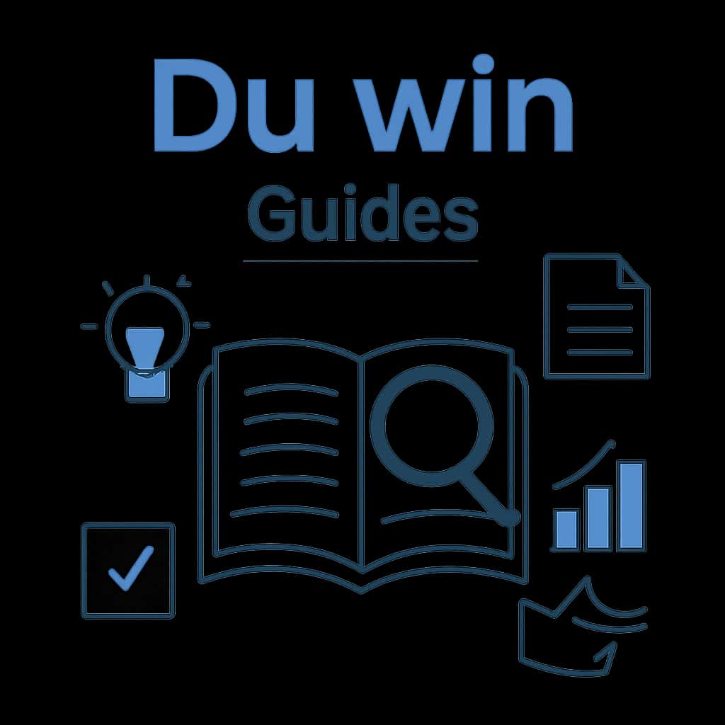 Illustration explaining the features of Du win Guides.