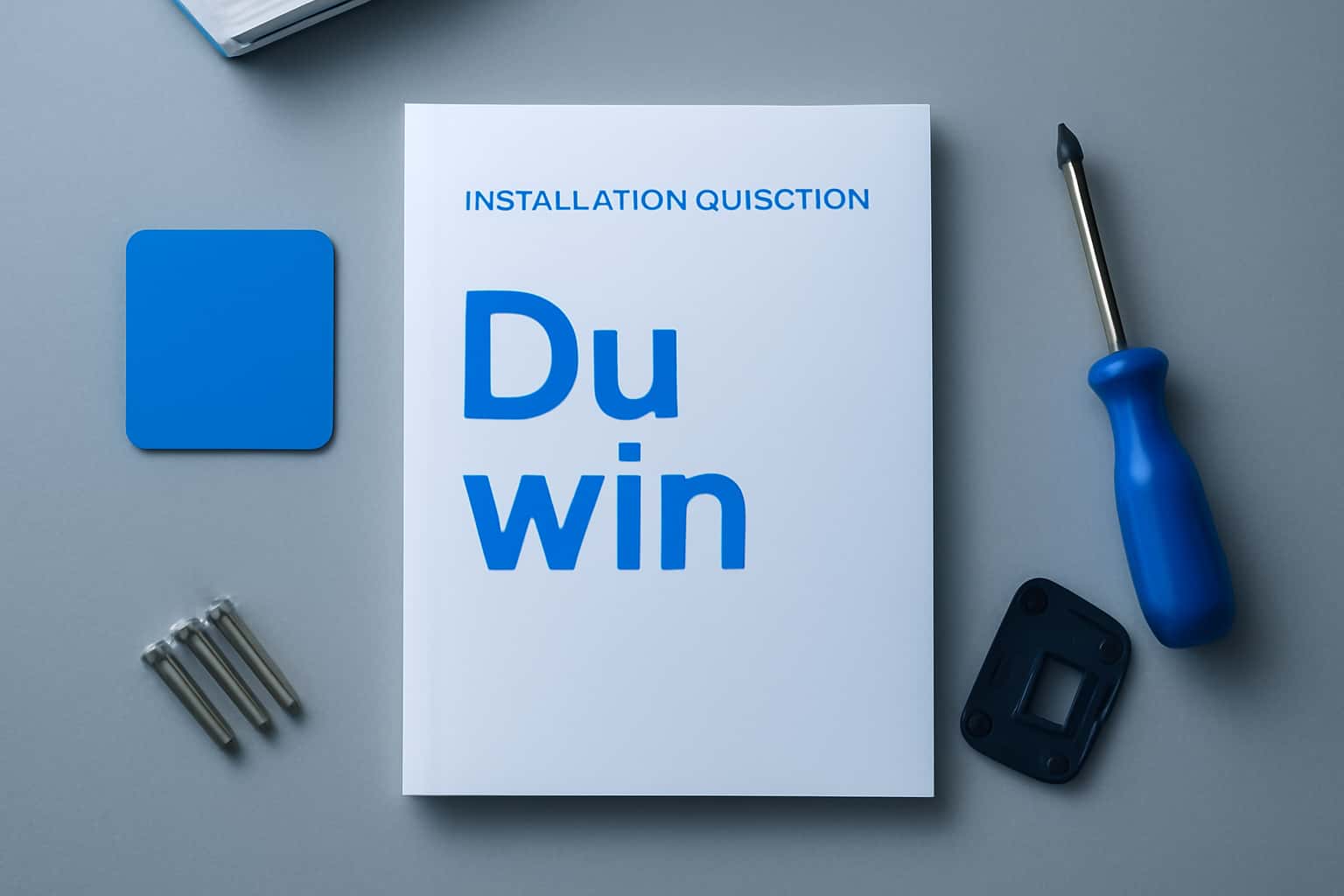 Informational graphic about the Installation Guide for Du win.