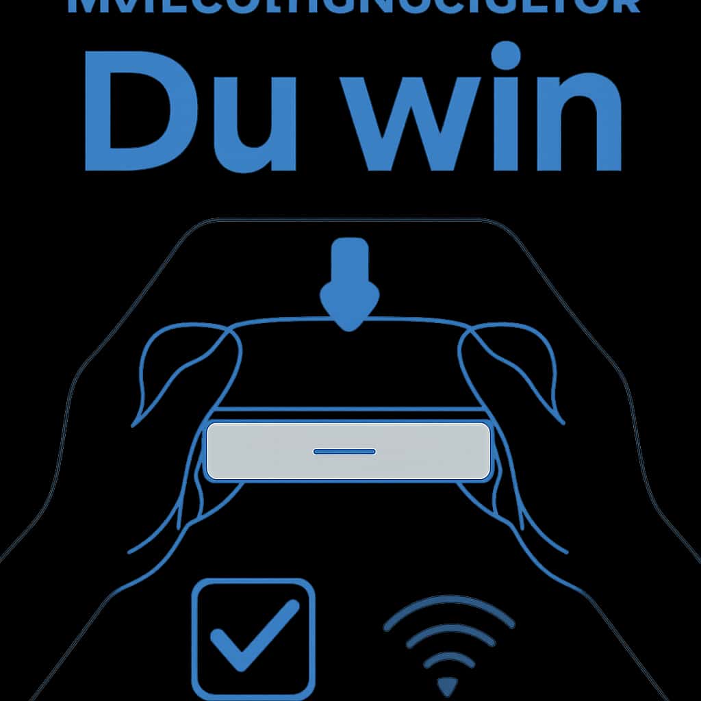 Diagram explaining installation steps for Du win.