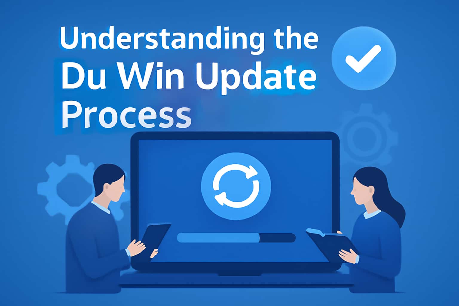 Visual representation of the Du win update process with relevant elements.