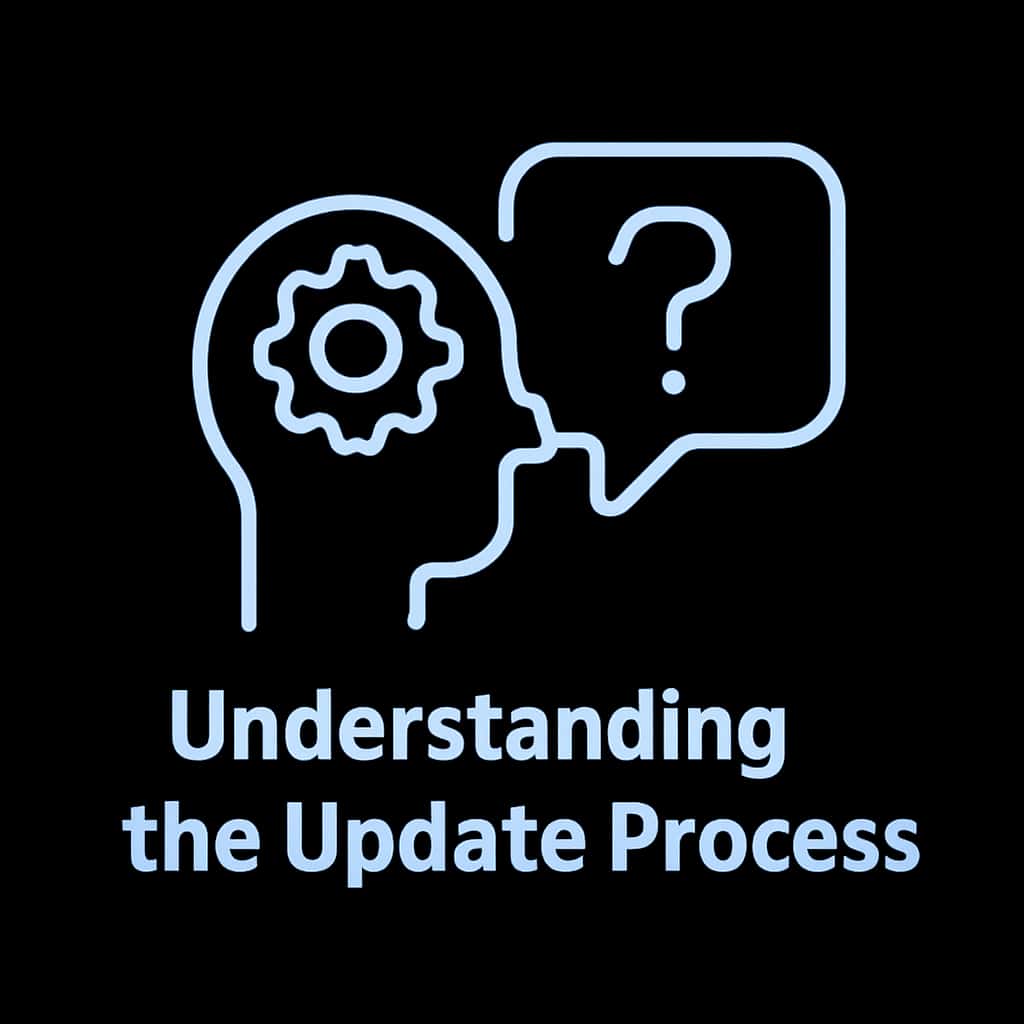 Icon representing the Du win update process guide.