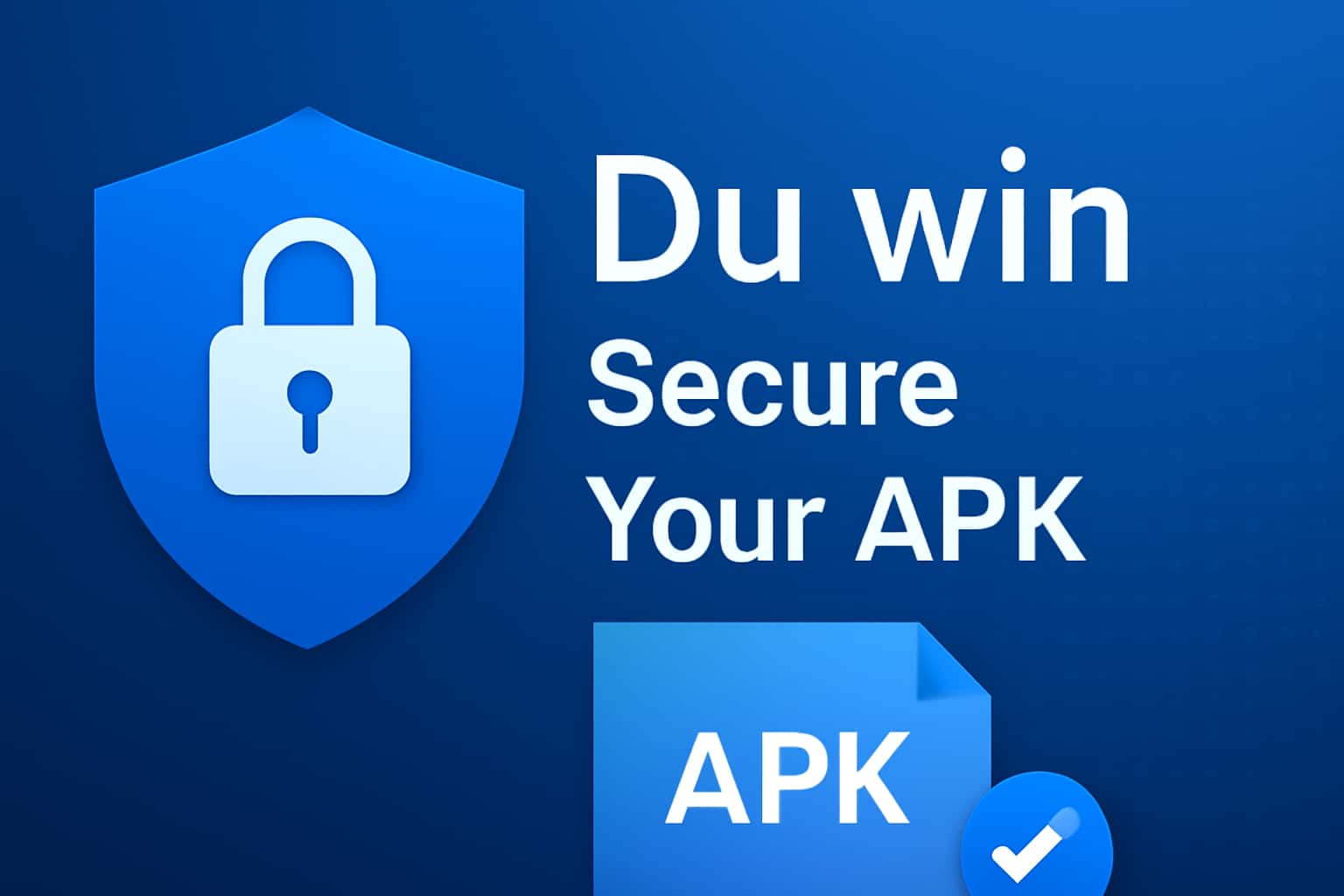 Informational scene about downloading the Du win APK.
