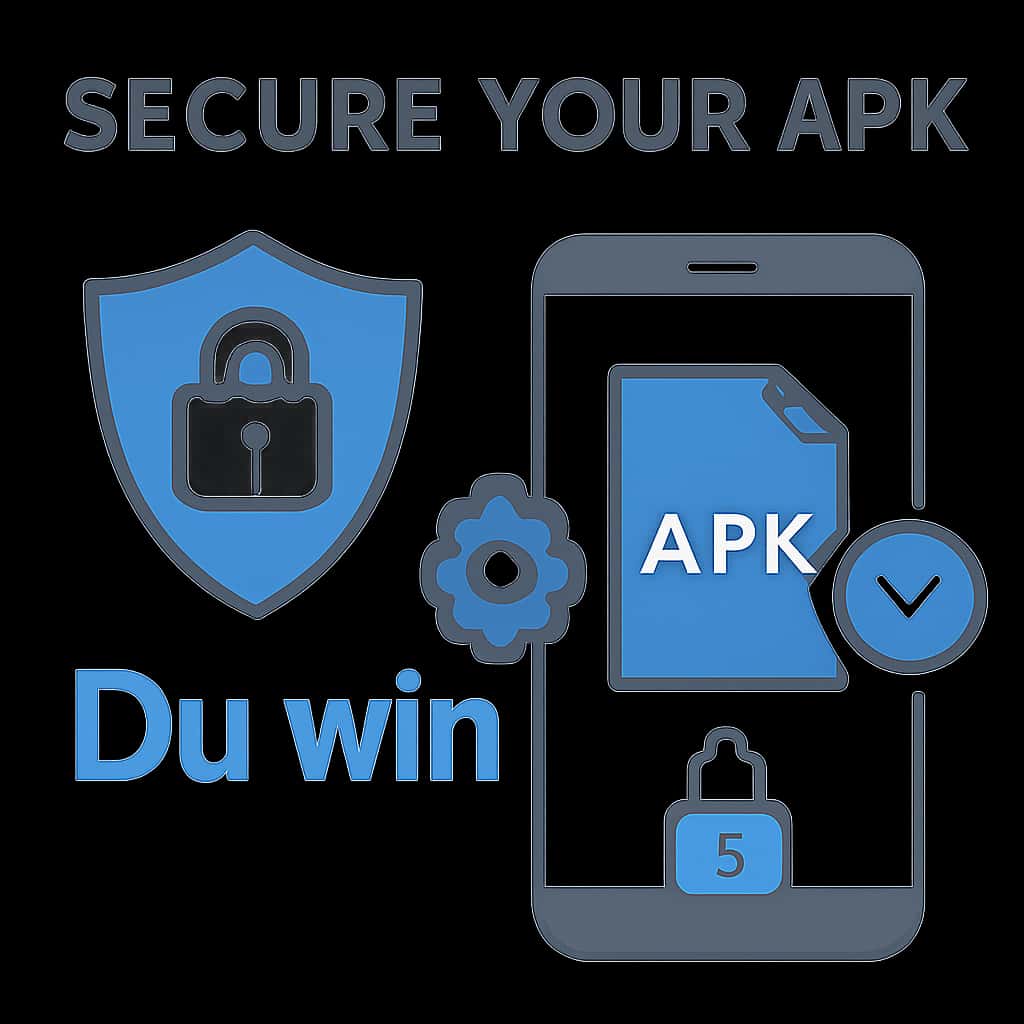 Diagram explaining the installation process for Du win APK.